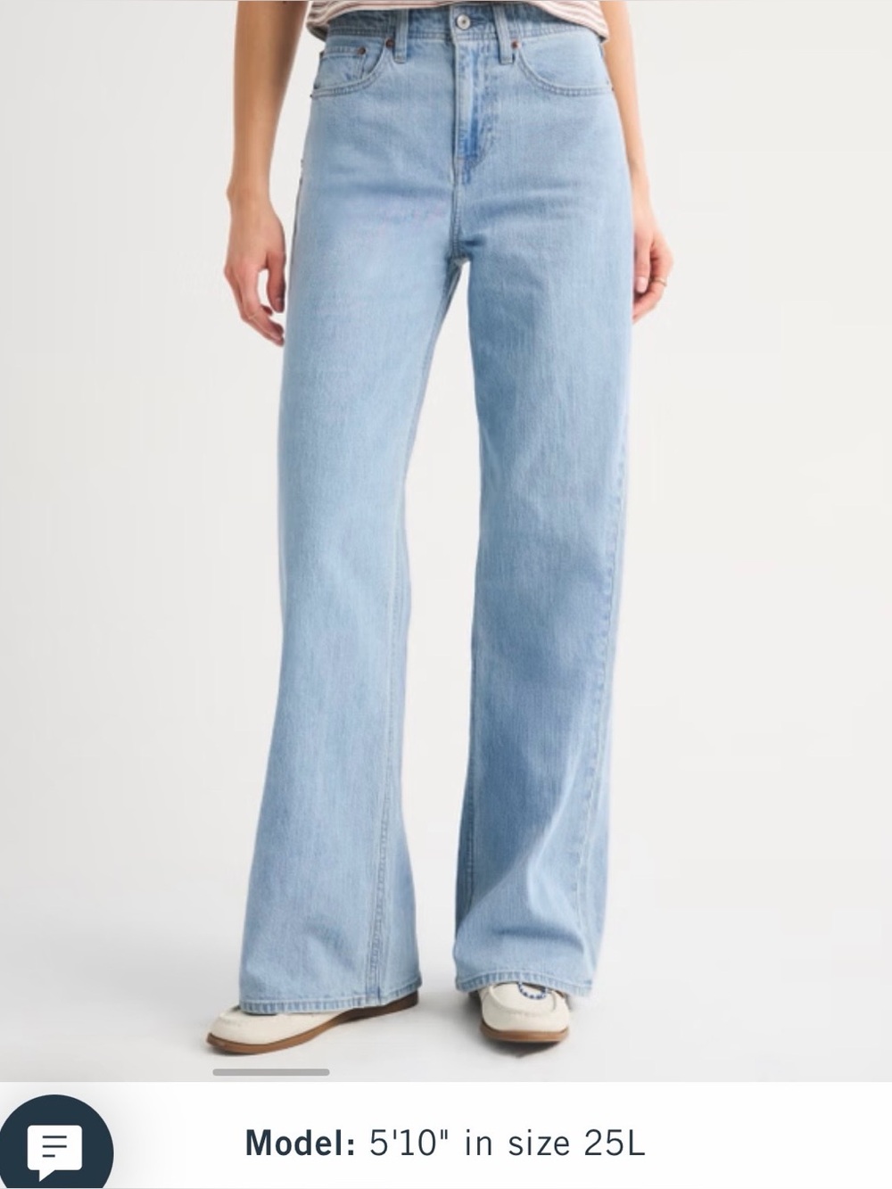 Abercrombie High Rise Linen Blend Wide Leg Jean size 27 Tall. - Picture 4 of 9